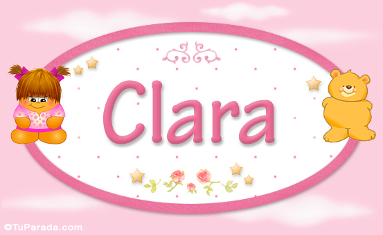 Nombre Clara - Con personajes, Imagen Significado de Clara - Con personajes