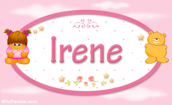 Nombre Irene - Con personajes, Imagen Significado de Irene - Con personajes