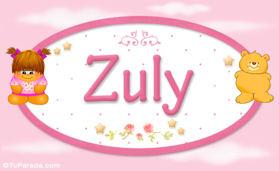 Tarjeta - Zuly - Nombre para bebé