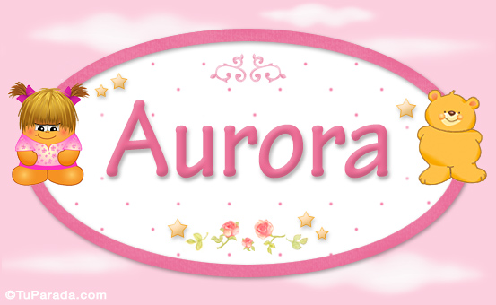 Nombre Aurora - Con personajes, Imagen Significado de Aurora - Con personajes