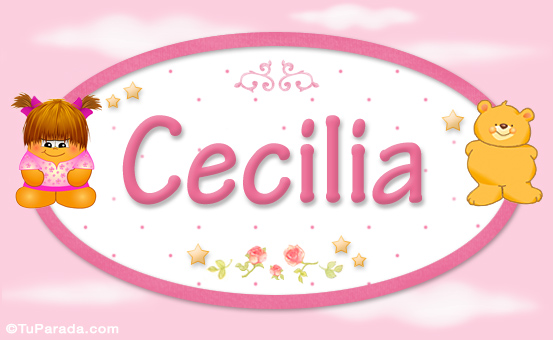 Nombre Cecilia - Con personajes, Imagen Significado de Cecilia - Con personajes