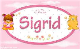 Sigrid - Nombre para bebé
