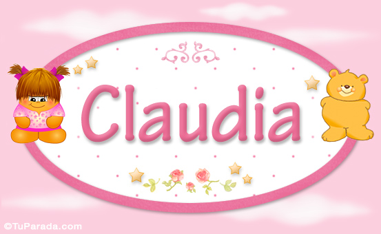 Nombre Claudia - Con personajes, Imagen Significado de Claudia - Con personajes