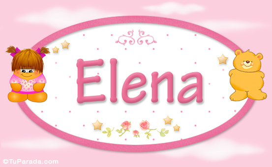 Nombre Elena - Con personajes, Imagen Significado de Elena - Con personajes