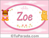 Nombre Nombre para bebé, Zoe
