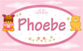 Phoebe - Nombre para bebé