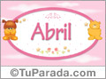 Abril - Nombre para bebé