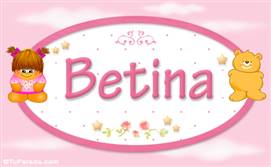 Betina - Nombre para bebé