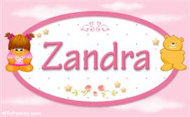 Zandra - Nombre para bebé