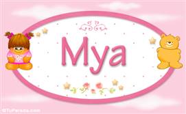 Mya - Nombre para bebé