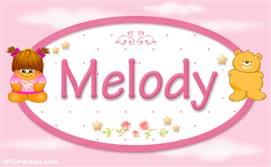 Melody - Nombre para bebé