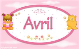 Avril - Nombre para bebé