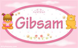 Gibsam - Nombre para bebé