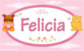 Felicia - Nombre para bebé