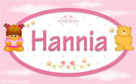 Hannia - Nombre para bebé