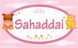 Sahaddai - Nombre para bebé