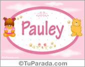 Pauley - Nombre para bebé