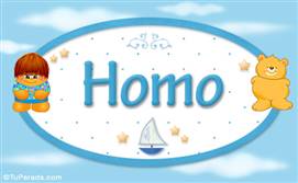 Homo - Nombre para bebé