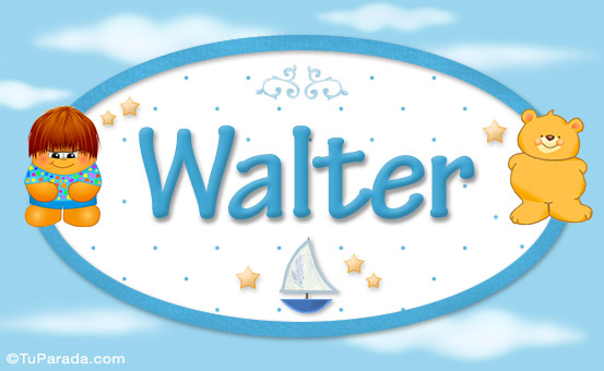 Enviar tarjeta, postal, Walter - Nombres para bebé