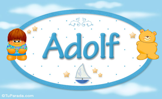 Tarjeta - Adolf - Nombre para bebé