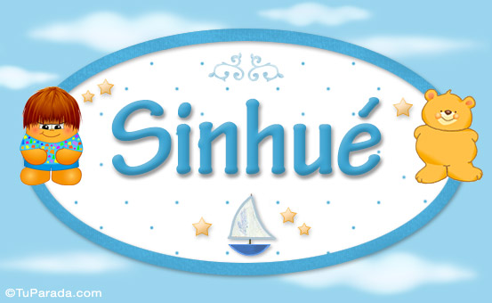 Tarjeta - Sinhué - Nombre para bebé