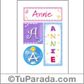 Annie - Carteles e iniciales