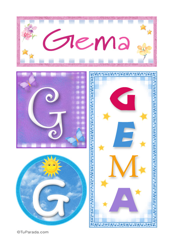 Gema - Carteles e iniciales