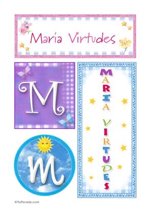 María Virtudes - Carteles e iniciales