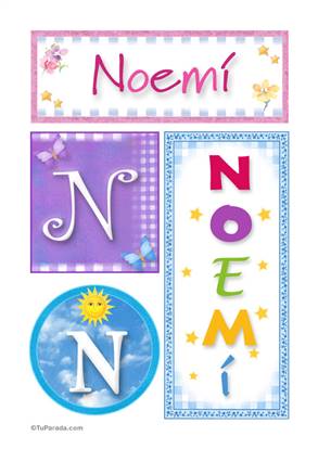 Noemi - Carteles e iniciales