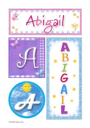Abigail - Carteles e iniciales