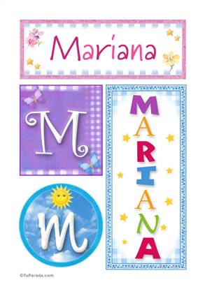 Mariana - Carteles e iniciales