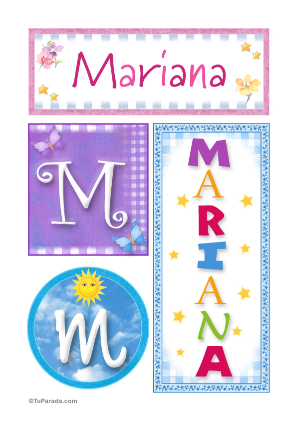 Mariana - Carteles e iniciales