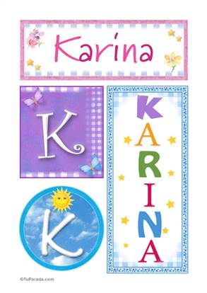 Karina - Carteles e iniciales