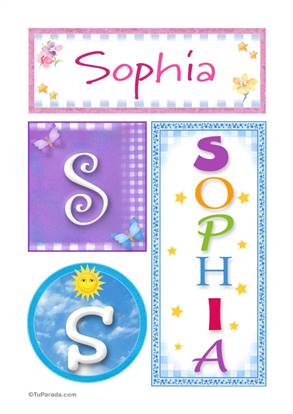 Sophia - Carteles e iniciales