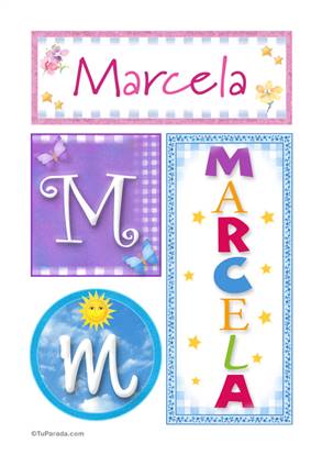 Marcela - Carteles e iniciales