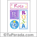 Rosa - Carteles e iniciales