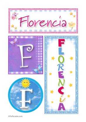 Florencia - Carteles e iniciales