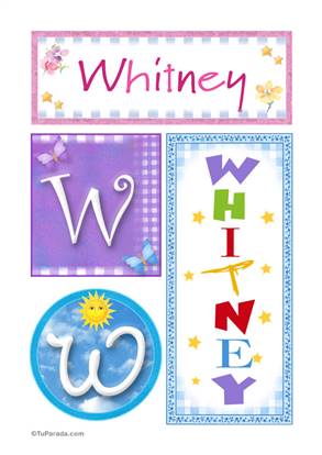 Whitney - Carteles e iniciales