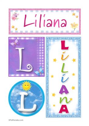 Liliana - Carteles e iniciales