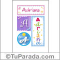 Adriana - Carteles e iniciales