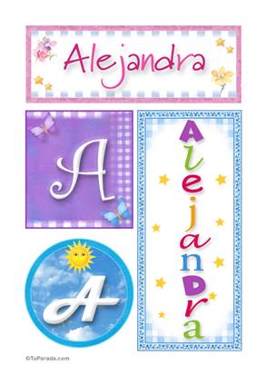 Alejandra - Carteles e iniciales