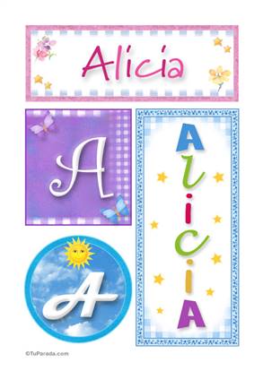 Alicia - Carteles e iniciales