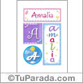 Amalia - Carteles e iniciales