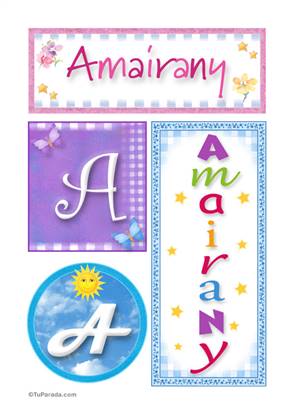 Amairany - Carteles e iniciales