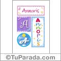 Annoris - Carteles e iniciales