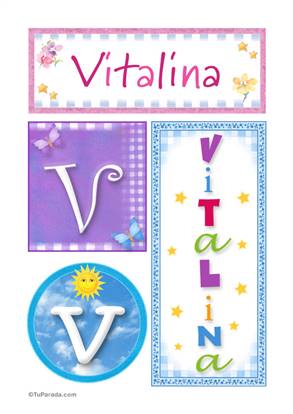 Vitalina - Carteles e iniciales