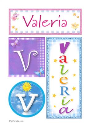 Valeria - Carteles e iniciales