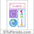 Camila - Carteles e iniciales