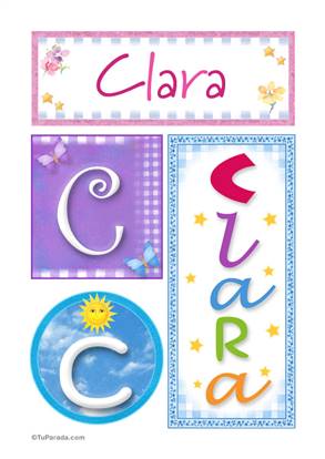 Clara - Carteles e iniciales