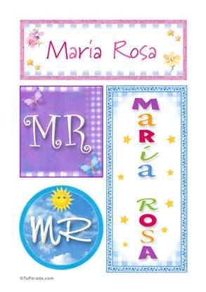 Maria Rosa - Carteles e iniciales